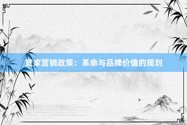 宜家营销政策：革命与品牌价值的规划